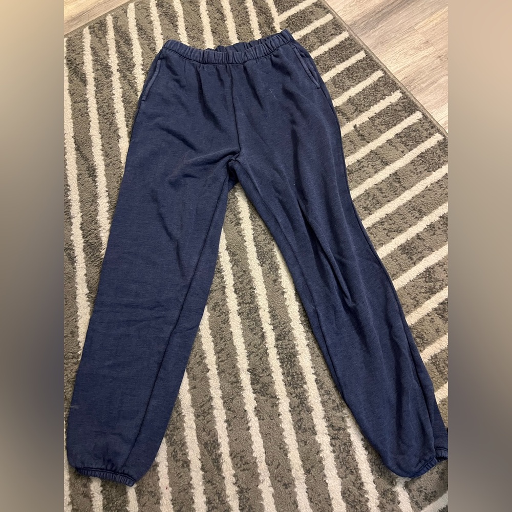 Aerie Navy Blue Fleece-Lined Joggers